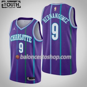 Camiseta Niños NBA Charlotte Hornets Willy Hernangomez 9 2019-20 Jordan Brand Hardwood Classics Swingman